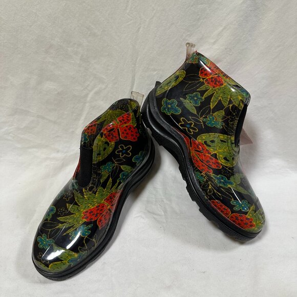 Sloggers Lovely Short Waterproof Rain Boots - Mid Summer Black - Picture 1 of 4